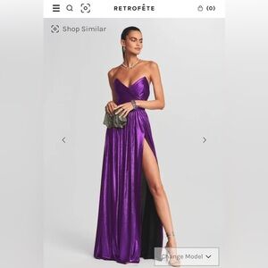 Elegant Purple Evening Gown